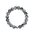 Carbonite | Argent | Bracelet de déclaration en verre sirène